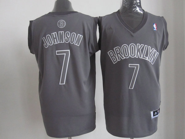 NBA Brooklyn Nets 7 Joe Johnson Big Color Fashion Swingman Christmas Day Jersey